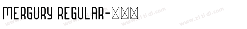 Mergury Regular字体转换